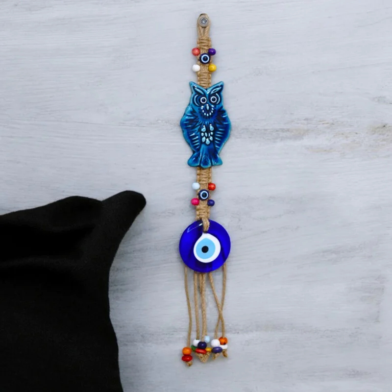 Markome İpli Seramik Baykuş Duvar Süsü 40 cm Markome İpli Seramik Baykuş Duvar Süsü 40 cm
