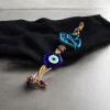 Kuş Desenli Nazar Boncuğu Seramik Duvar Süsü 40 cm Kuş Desenli Nazar Boncuğu Seramik Duvar Süsü 40 cm