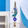 Balık Model Seramik Nazar Boncuklu Duvar Süsü 50 cm