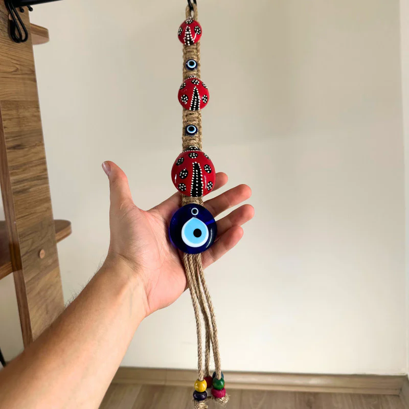 3’lü Uğur Böceği Nazar Boncuklu Seramik Duvar Süsü 40 cm 3’lü Uğur Böceği Nazar Boncuklu Seramik Duvar Süsü 40 cm