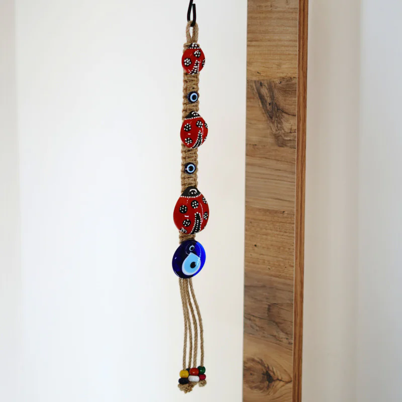 3’lü Uğur Böceği Nazar Boncuklu Seramik Duvar Süsü 40 cm 3’lü Uğur Böceği Nazar Boncuklu Seramik Duvar Süsü 40 cm