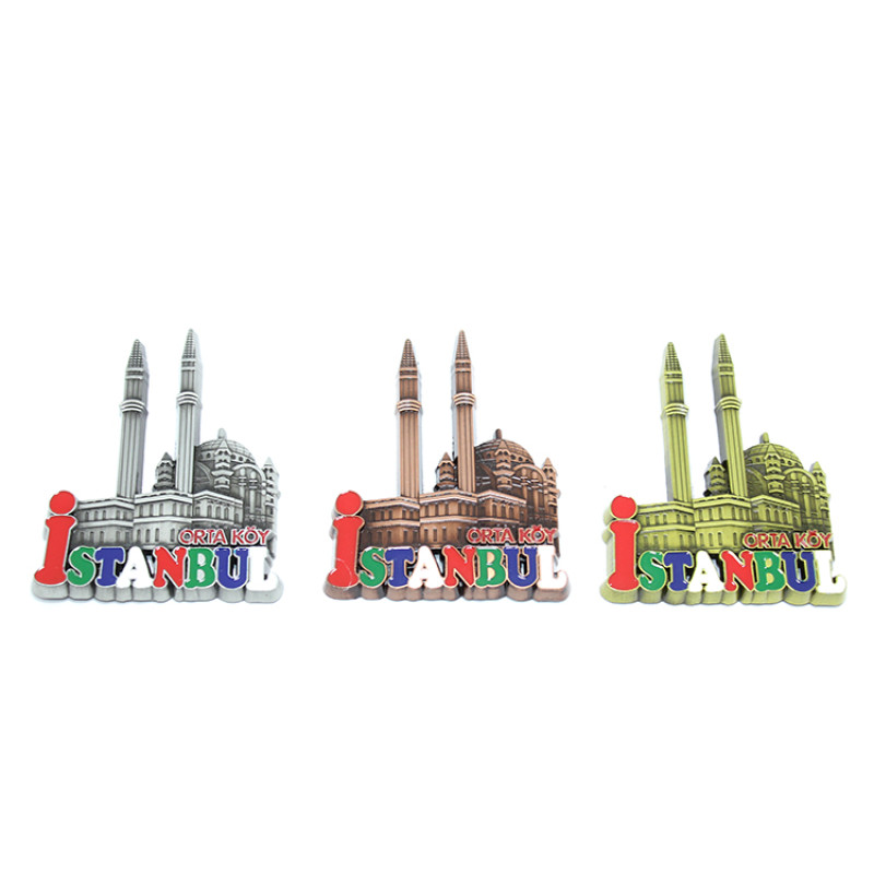 Metal İstanbul Temalı  Yöresel Magnet 2Alk80