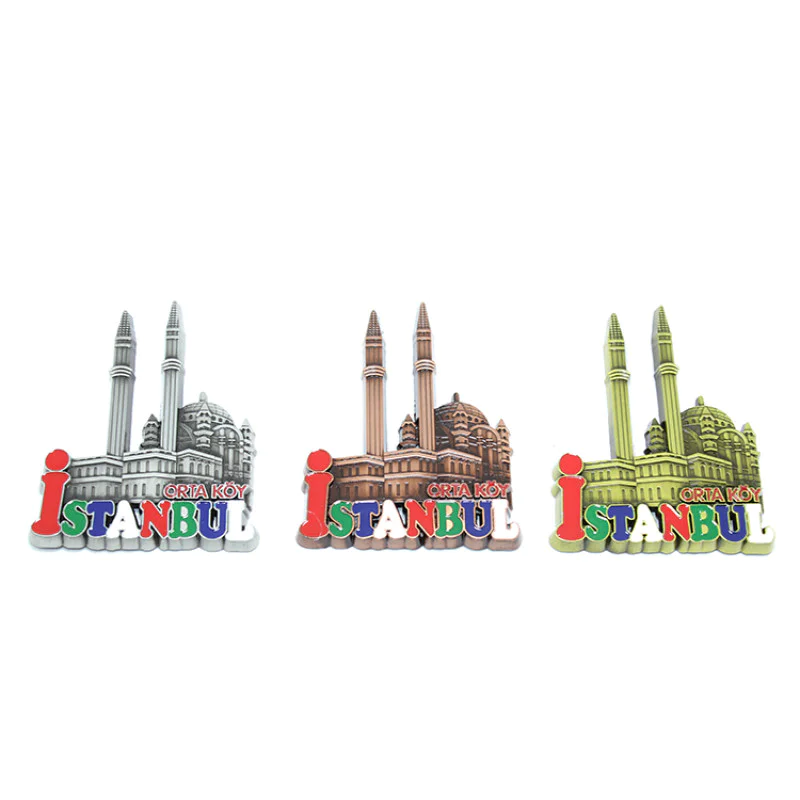 Metal İstanbul Temalı  Yöresel Magnet 2Alk80