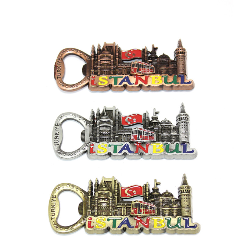 Metal İstanbul Temalı Yöresel Magnet Açacak 2Alk82