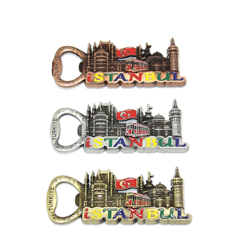 Metal İstanbul Temalı Yöresel Magnet Açacak 2Alk82