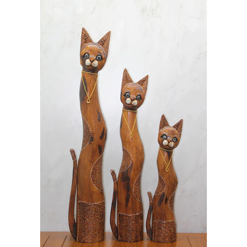 Ahşap 3Lü Kedi Seti 1 Metre. Trendy:2
