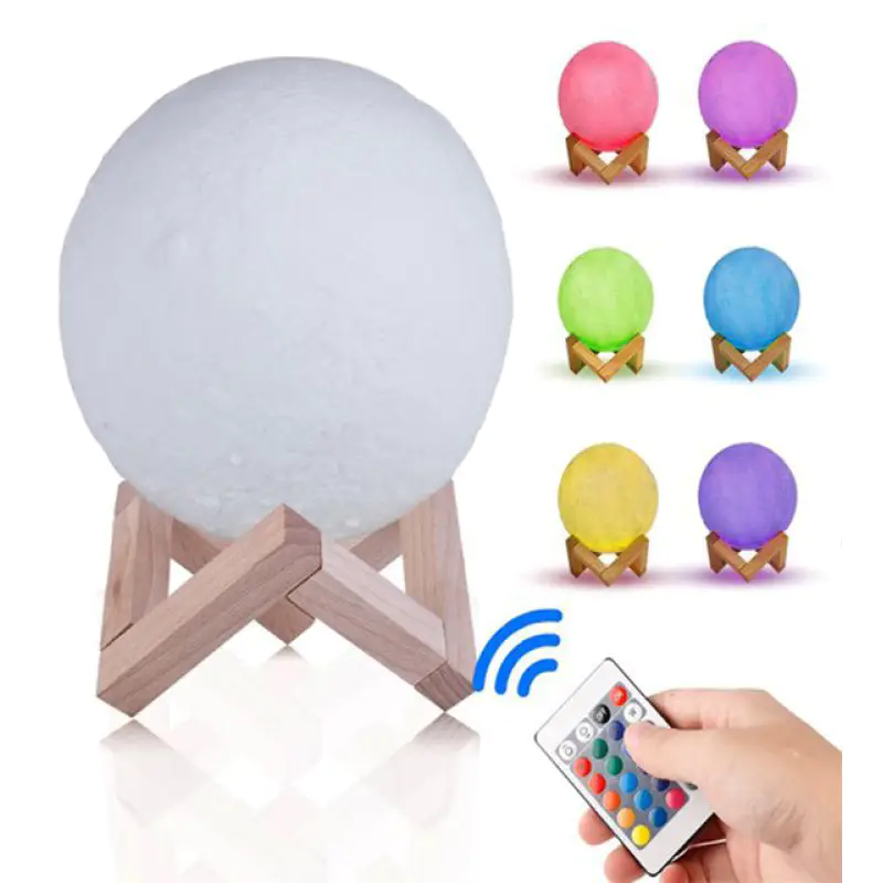 3D Ay Lamba Şarjlı Kumandalı 18 Cm 6aly262 3D Ay Lamba Şarjlı Kumandalı 18 Cm 6aly262