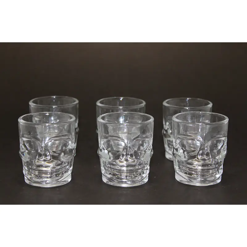6Lı Kurukafa Cam Shot Bardağı Alk2152 6Lı Kurukafa Cam Shot Bardağı Alk2152