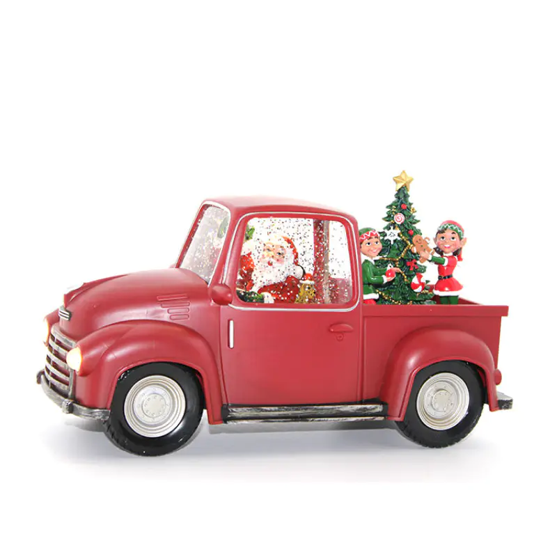 Araba Tasarımlı Işıklı Müzikli Noel Baba Kar Küresi Alk1818 Araba Tasarımlı Işıklı Müzikli Noel Baba Kar Küresi Alk1818