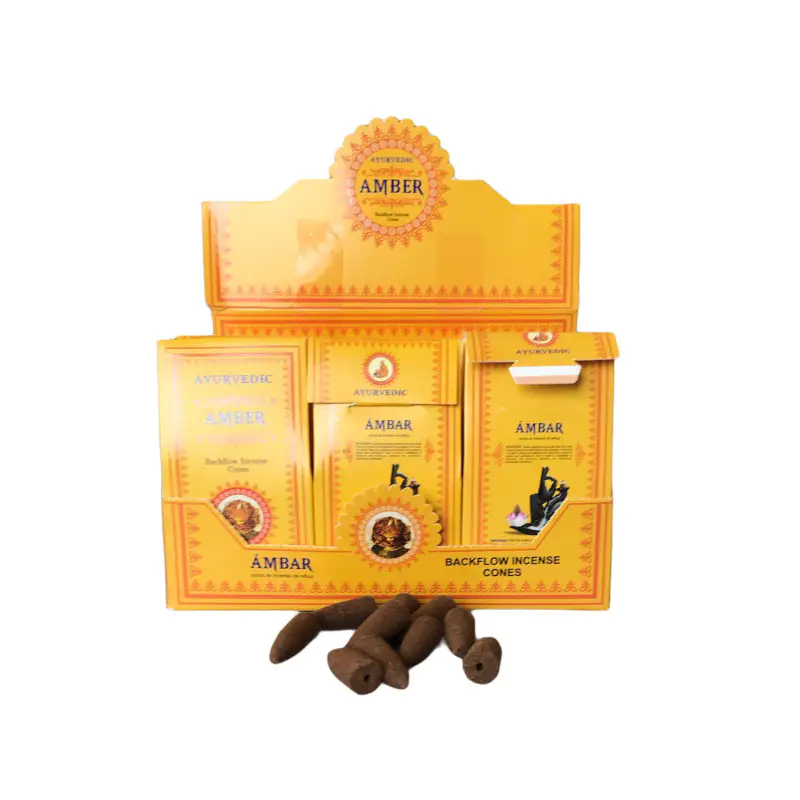 Ayurvedic Konik ( Geri Akış ) Tütsü Amber Aromalı konik amber Ayurvedic Konik ( Geri Akış ) Tütsü Amber Aromalı konik amber