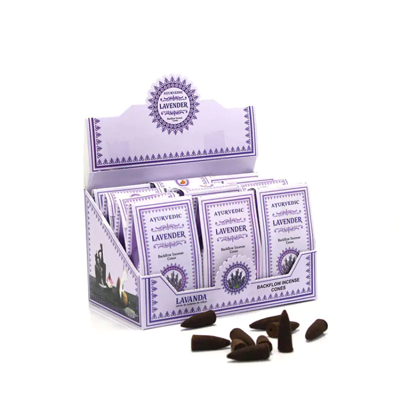 Ayurvedic Konik ( Geri Akış ) Tütsü Lavender Aromalı konik Lavender Ayurvedic Konik ( Geri Akış ) Tütsü Lavender Aromalı konik Lavender