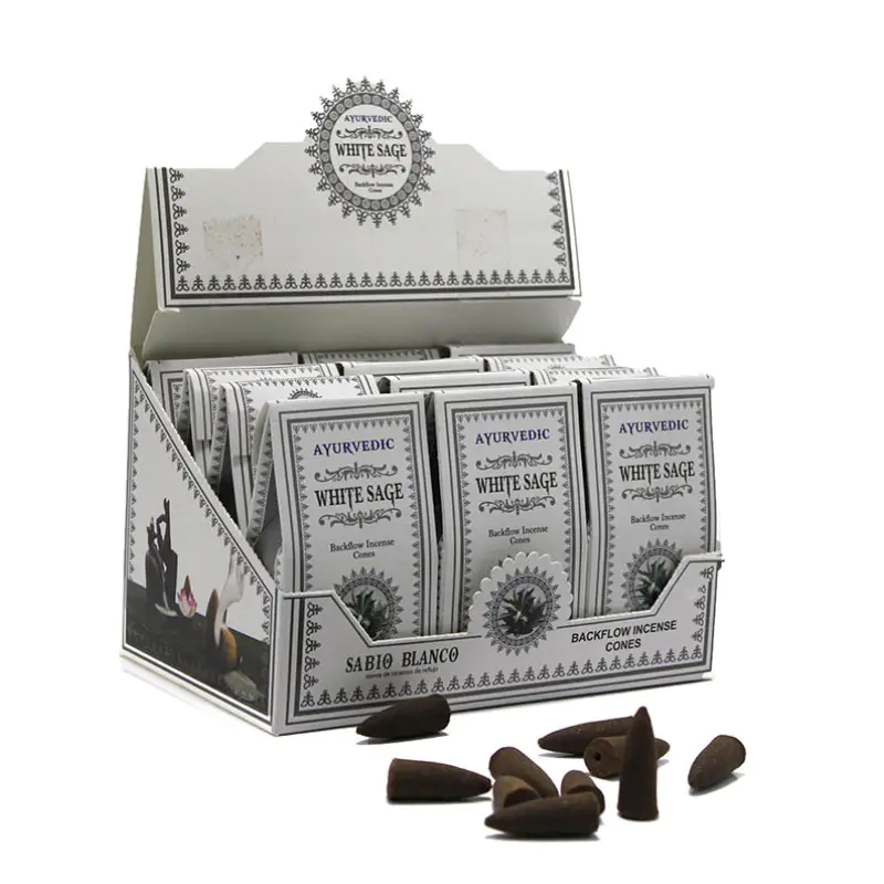 Ayurvedic Konik ( Geri Akış ) Tütsü Whıte Sage Aromalı konik Whıte Sage Ayurvedic Konik ( Geri Akış ) Tütsü Whıte Sage Aromalı konik Whıte Sage