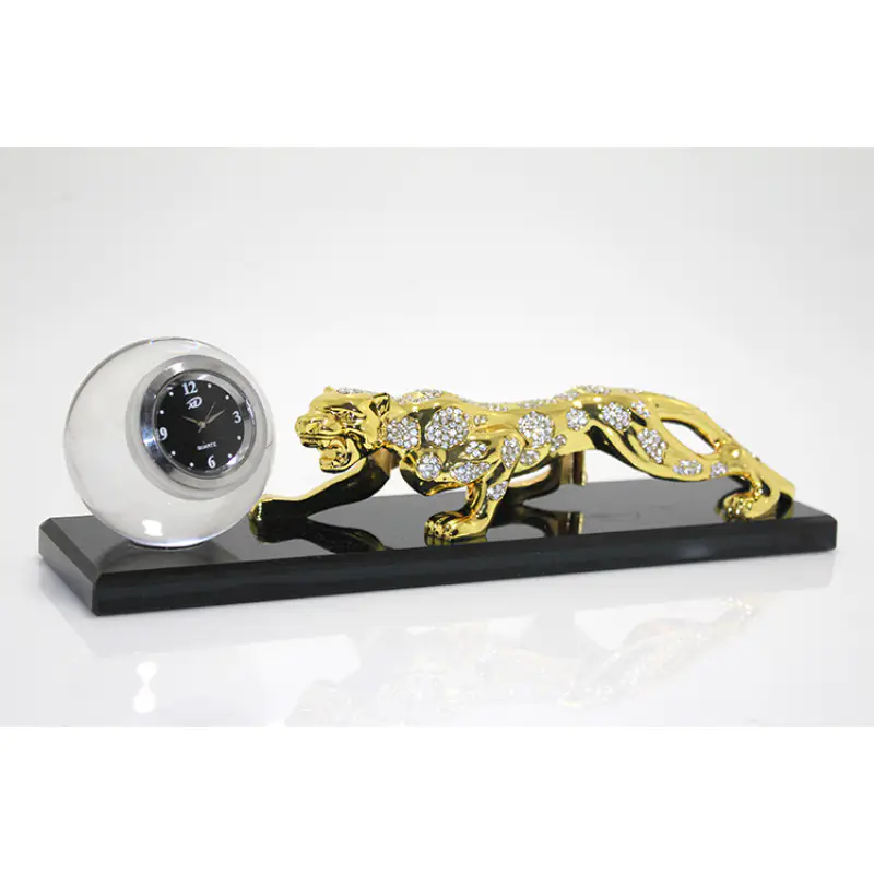 Kristal Üstü Metal Kaplan Saatli 020-298 Kristal Üstü Metal Kaplan Saatli 020-298