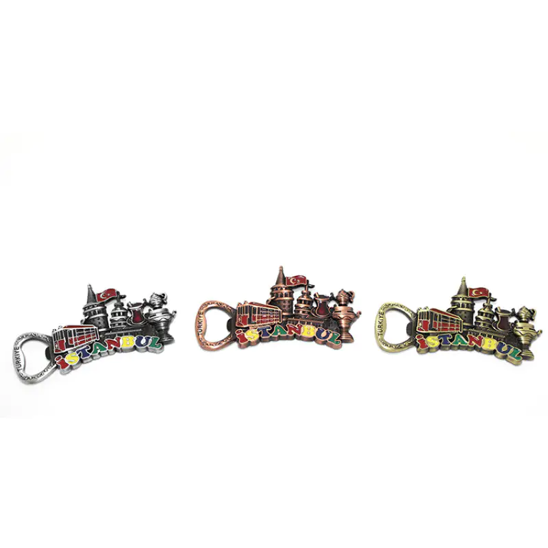Metal İstanbul Temalı Yöresel Magnet Açacak 2Alk85 Metal İstanbul Temalı Yöresel Magnet Açacak 2Alk85