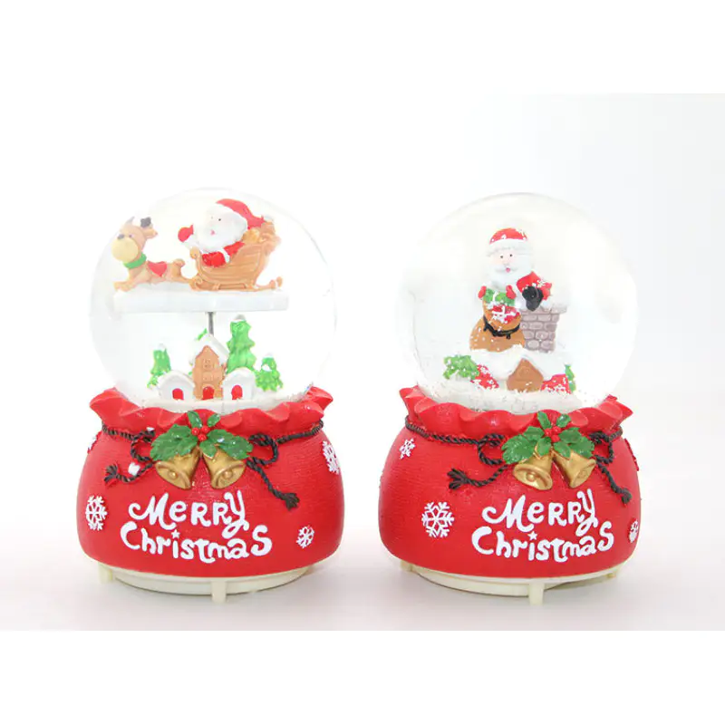Noel Babalı Işıklı Müzikli Kar Küresi 13 Cm Alk2008 Noel Babalı Işıklı Müzikli Kar Küresi 13 Cm Alk2008