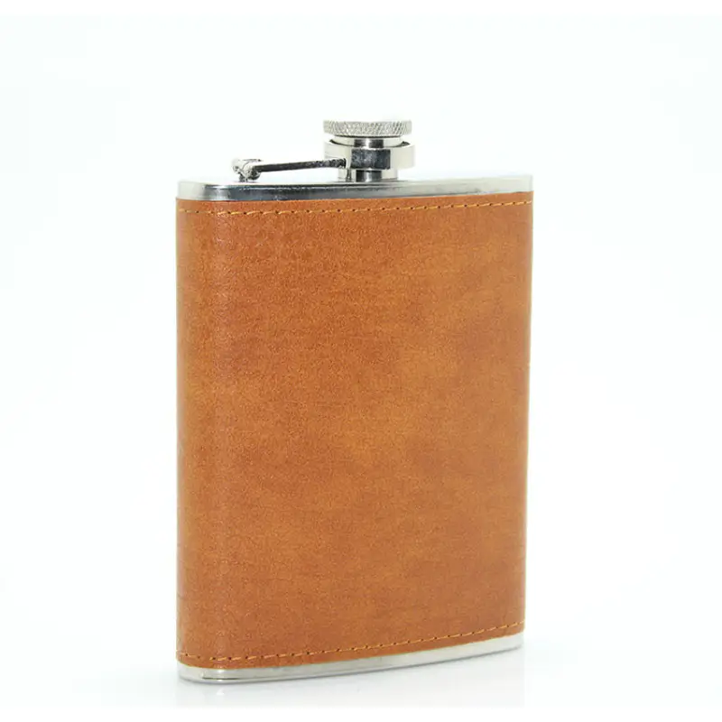 Paslanmaz Çelik Derili 8 Oz Matara ALK1399 Paslanmaz Çelik Derili 8 Oz Matara ALK1399