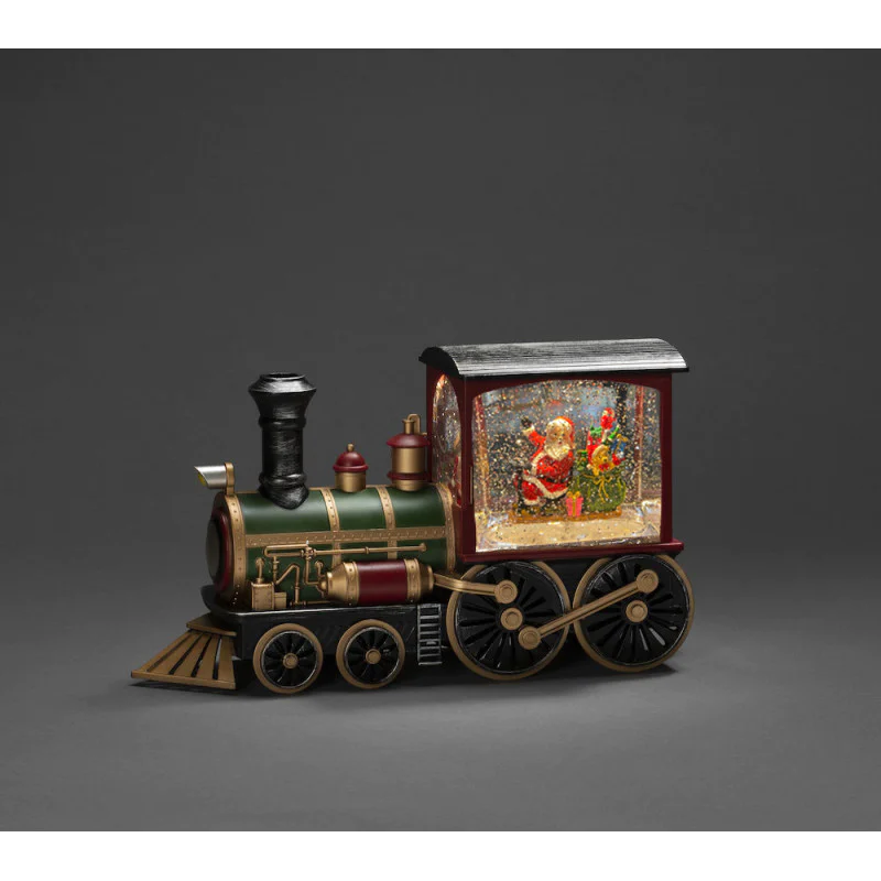 Tren Tasarımlı Noel Babalı Işıklı Müzikli Kar Küresi Alk3192 Tren Tasarımlı Noel Babalı Işıklı Müzikli Kar Küresi Alk3192