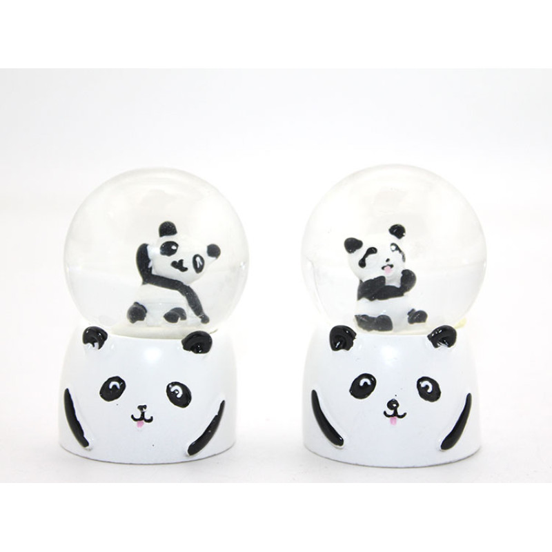 Minik Pandalı Işıklı Kar Küresi 7 Cm Alk1773