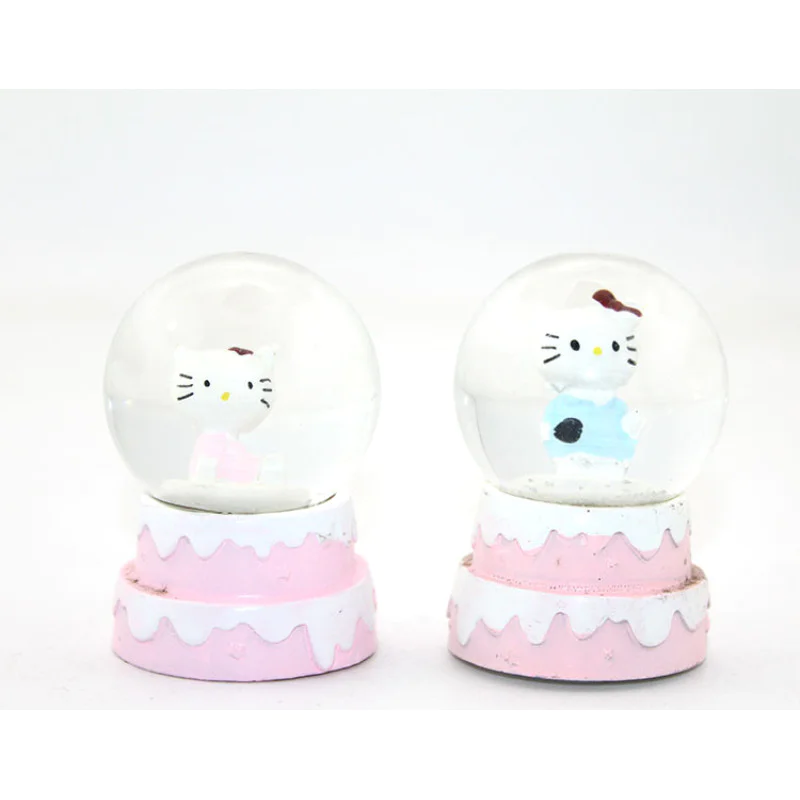 Minik Hello Kitty Işıklı Kar Küresi 7 Cm Alk1775