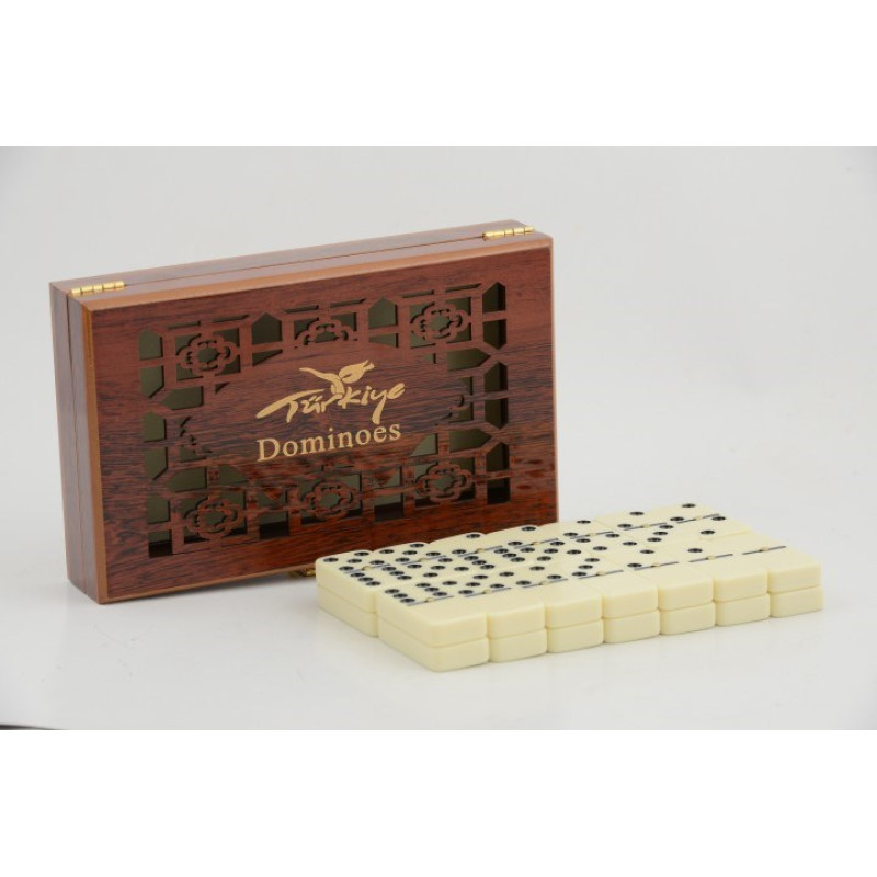 Ahşap Kutulu Melamin Domino Alk2268
