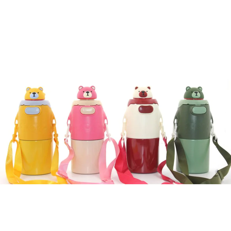 Ayıcıklı Çift Katmanlı Termos Ve Suluk 620 Ml Alk2302