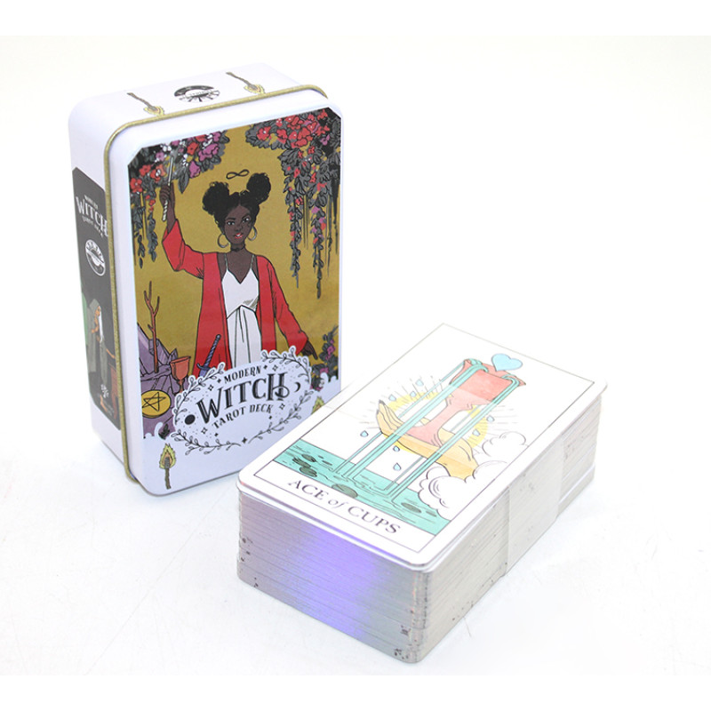 Modern Witch Metal Kutulu Tarot Kartı Alk2769