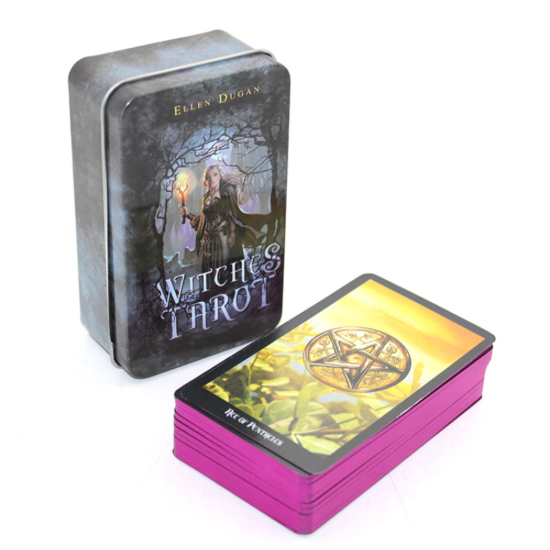 By Ellen Dugan Witches (Cadı) Metal Kutulu Tarot Kartı Alk2815