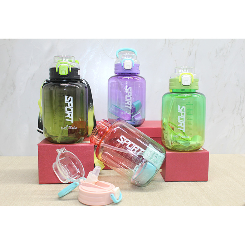 Pipetli Su Matarası 1100 Ml BPA İçermez Alk3149