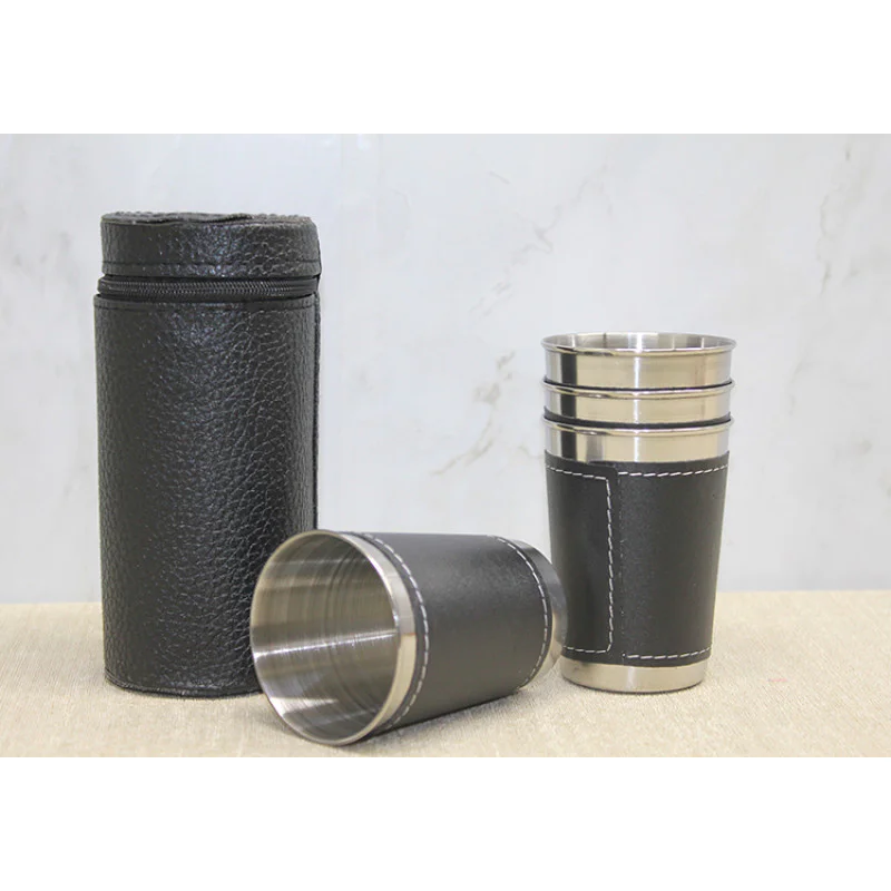 Derili Kılıflı 4Lü Shot Bardak Alk3925