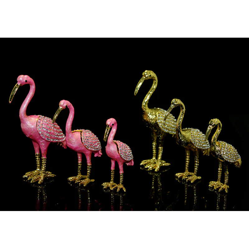 Swaroski 3Lü Flamingo Figürü