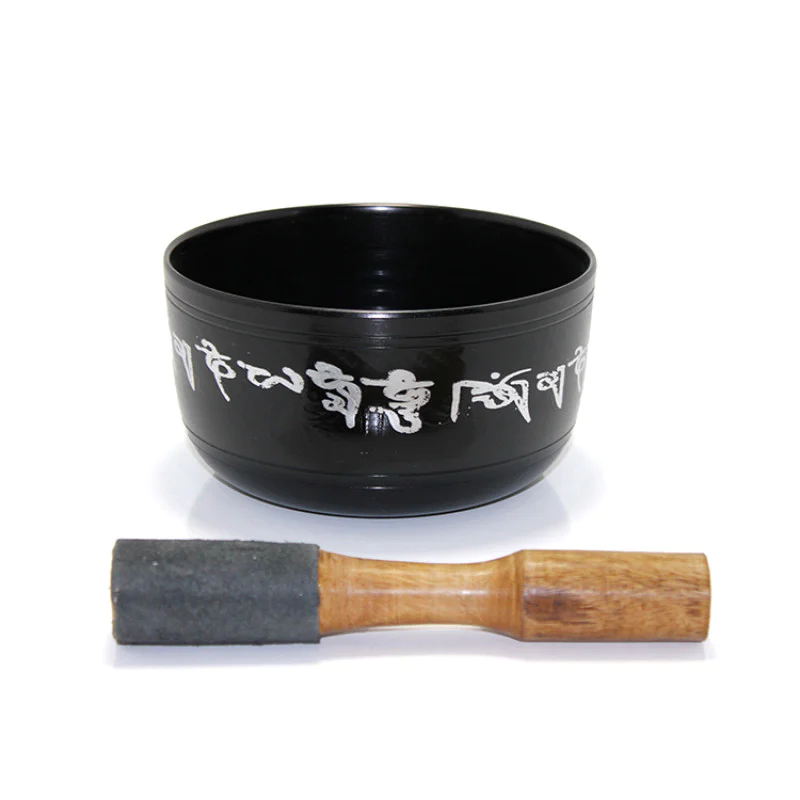 Siyah Meditasyon Çanı Yoga Çanı Tibet Çanağı Singing Bowl ksk188