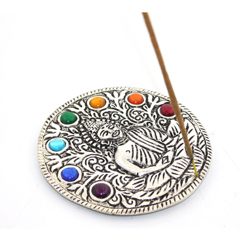 Metal 7 Çakra ( Chakra ) Buda Tütsülük Ksk2175