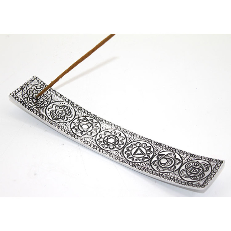 Metal Kayık 7 Çakra ( Chakra ) Tütsülük Ksk2193