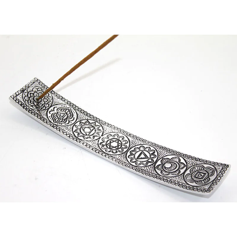 Metal Kayık 7 Çakra ( Chakra ) Tütsülük Ksk2193