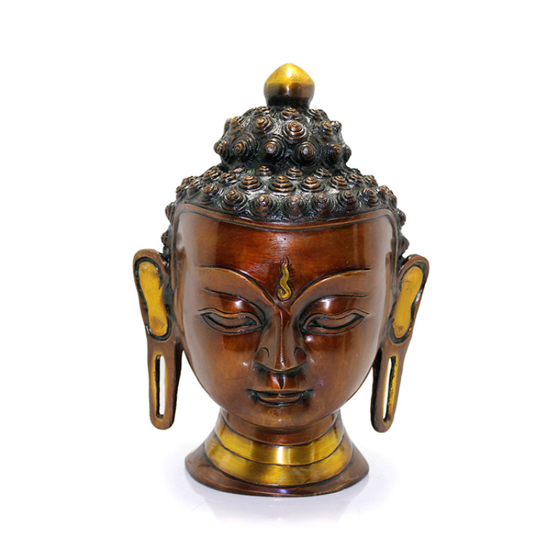 Metal Buda Büstü Biblosu 30 Cm KSK265