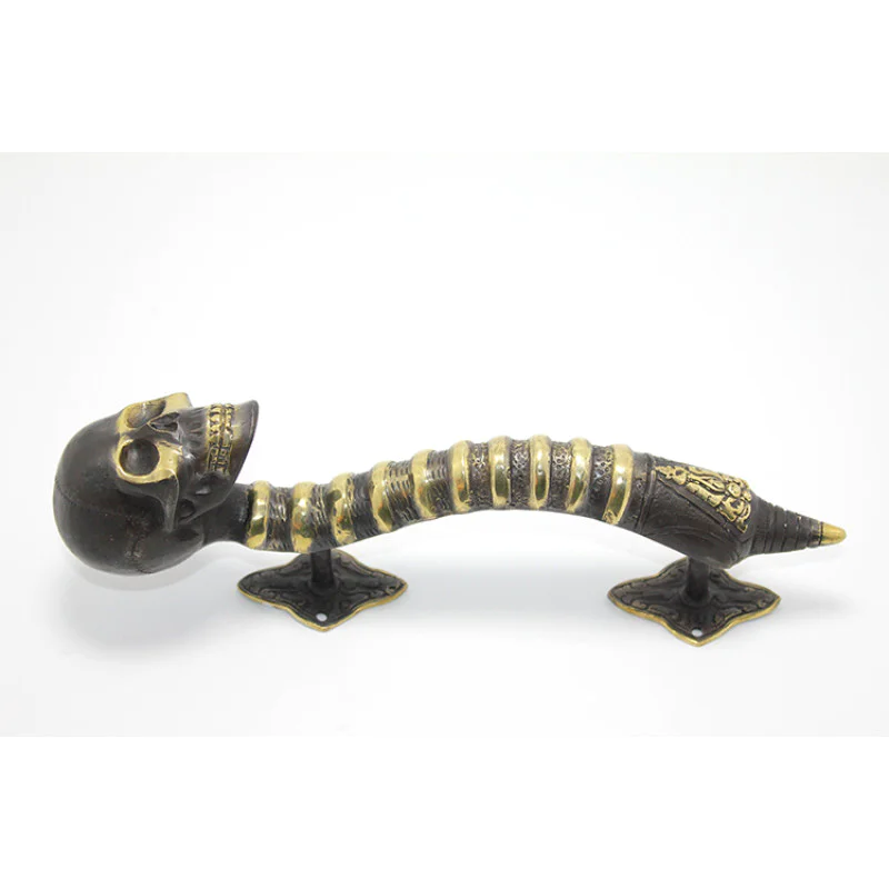 Pirinç Kurukafa Kapı Kolu