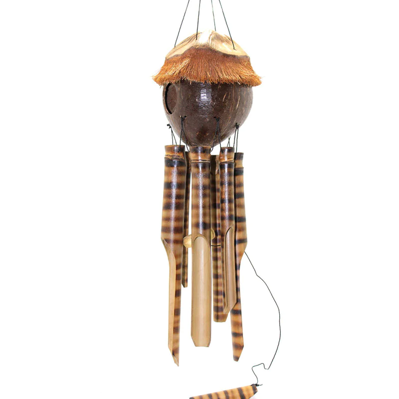 Coconat Kuş Yuvalı Bambu Çan